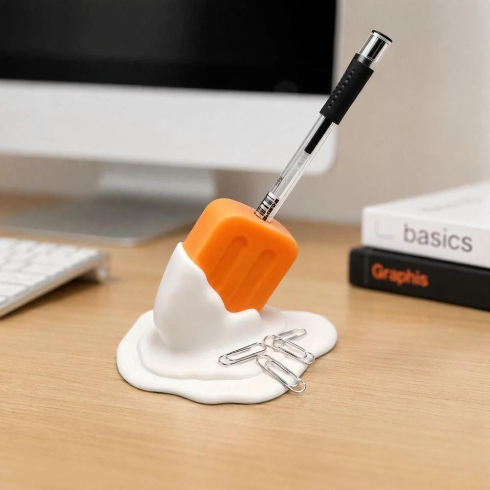3D Printed Ice Cream Pencil Holder Funny Desktop Ornaments Multi-use Pen Rack  Home Desktop