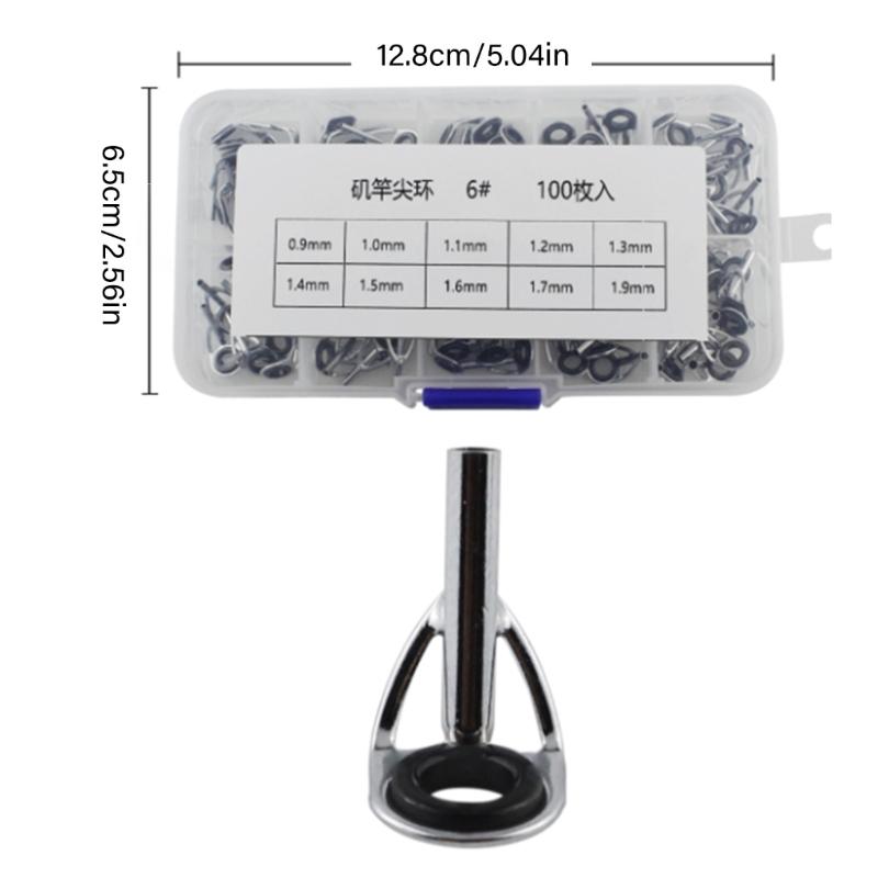 100PCS Steel Guides With 15kg Load Capacity Easy Installation With Multiple Fishing Rod Types