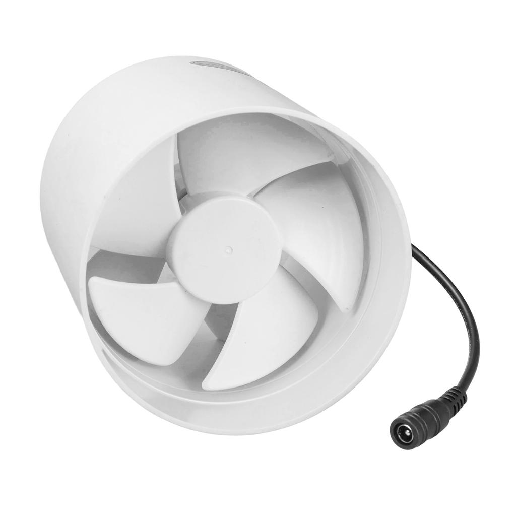 4Inch Inline Booster Exhaust Fan 12V Ventilation Blower Duct Fan with Low Noise for Grow Tent Basements Bathrooms