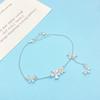 S925 Sterling Silver Butterfly & Flower Bracelet for Women - Elegant High-End Fashion