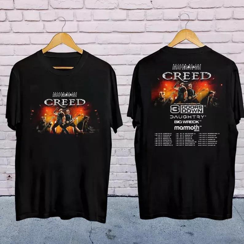 

Creed Band 2025 Tour Summer of ’99 Tour Shirt, Creed Band Fan Gift, Creed 202 L
