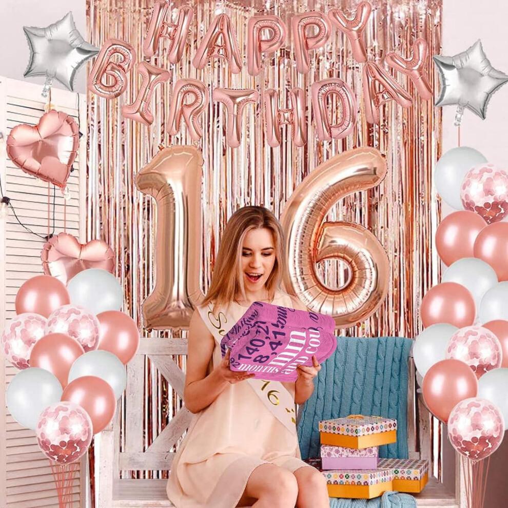 Sweet 16 Blanket Gift for Girls, 40"x50", Birthday Present for Daughter, Sister or Her – Compatible with Teen Bedroom Decor