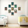 9pcs Retro Solar System Wall Art Nursery Space Pictures Retrospace Galaxy Wall Decor Outer Space Paintings Prints Sci-Fi Planet Posters for Boys