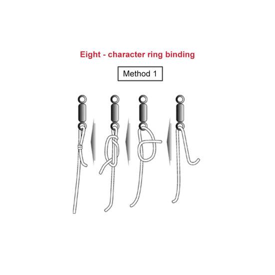 20/30/50Pcs Fishing Swivels Ball Bearing Swivel Rings Connector Rolling Hook