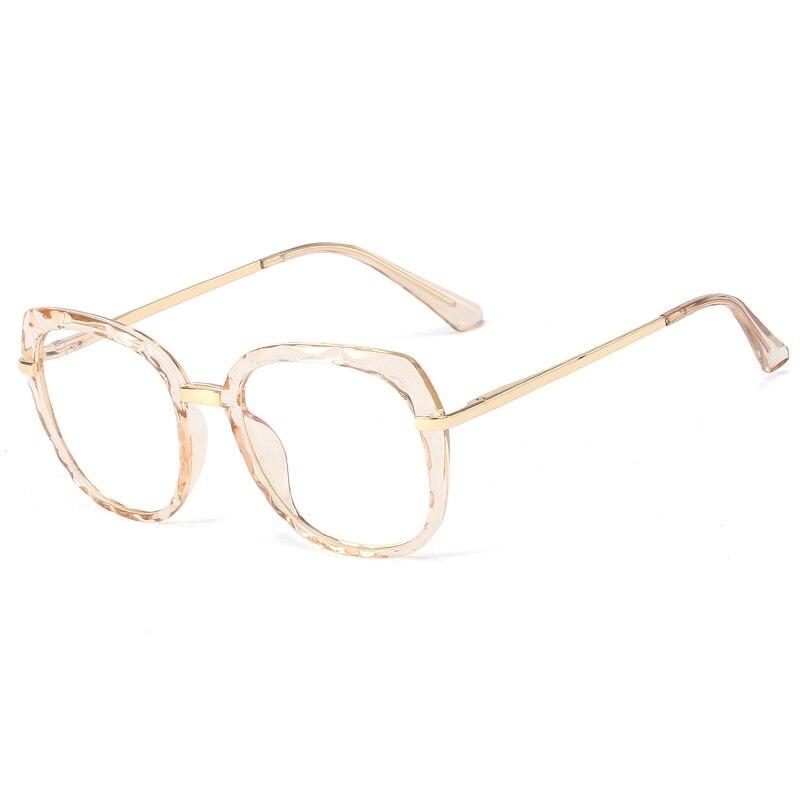 

SHAUNA анти-синій світло кристал гранований окуляри мода жінки TR90 квадратні оптичні кадри весна петля