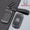 Zinc Alloy Car Smart Remote Key Case Cover Protection Shell For 2022 2023 2024 Civic Accord CR-V HR-V Keychain Accessories