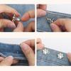 Pants Waist Buttons Alloy Tighten Waist for Skirt Pants Jeans Adjustable Waist Clip Clothing Accessories