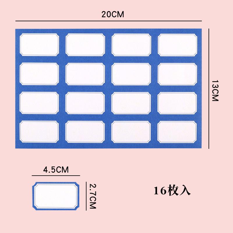 Loose-Leaf Notebook Handwritten Labels Indicate White And Blue Color Stickers Letter Stickers Sticky Notes Index Stickers