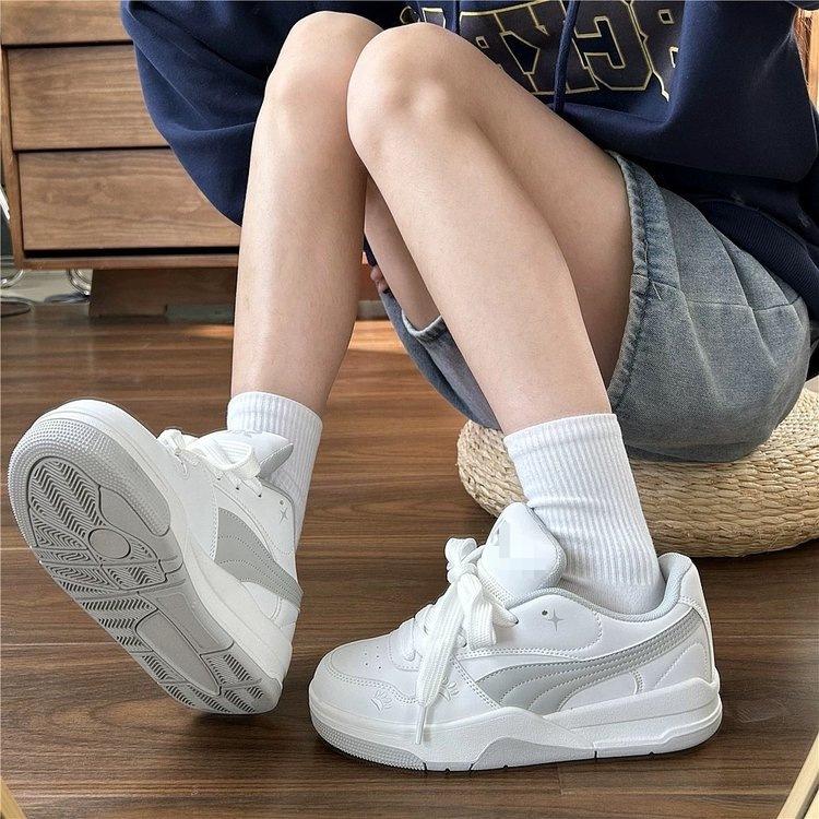Hong Kong style sports and leisure board shoes student child spring new original platform bread shoes