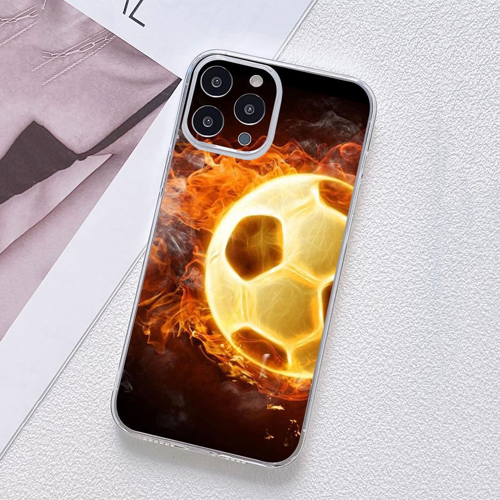 Soccer Football Love Phone Cover Casing for Motorola Moto G13 G14 G53 G54 G62 G72 G82 G84 E13 E20 G42 G32 G23 G22 Soft TPU Case