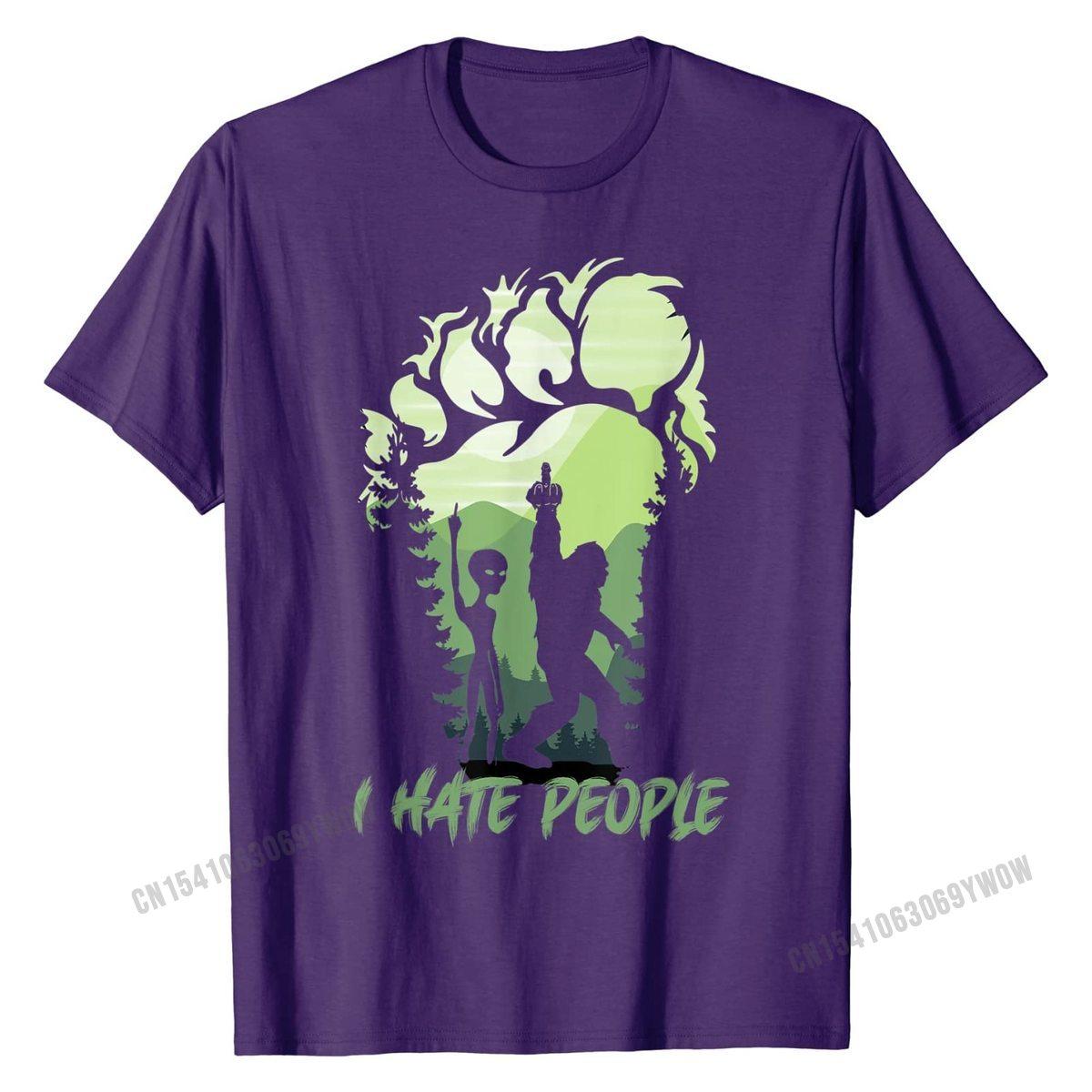 

Я ненавижу людей, снежный человек, снежный человек, любители пришельцев, женская забавная футболка унисекс, футболки, топы и футболки, хлопковые летние повседневные футболки в стиле ретро, ​​унисекс 4XL