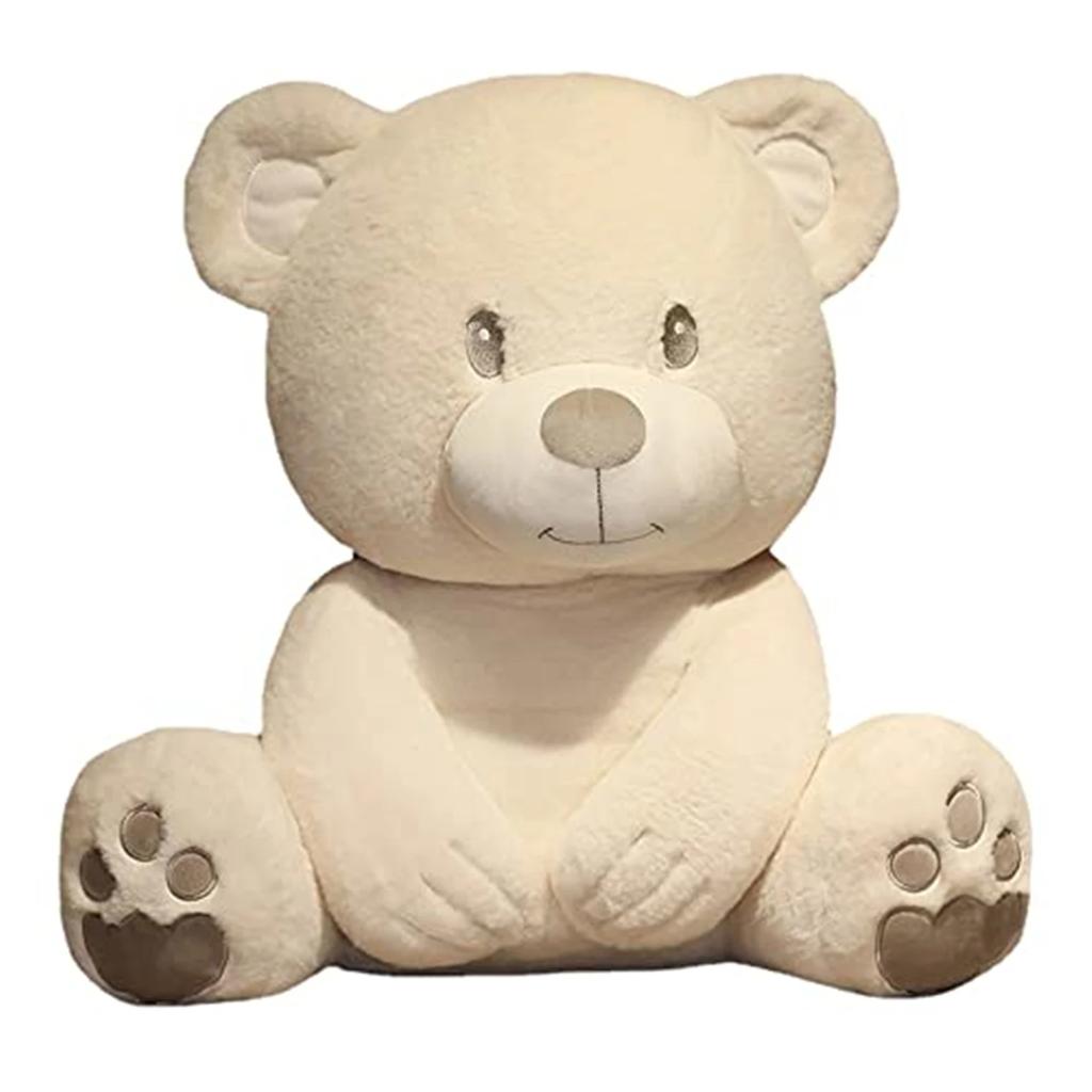 New 25cm/40cm Cuddly Stuffed High Quality Doll Classic White Teddy Bear Plush Toy Cute Birthday Gift for Girls