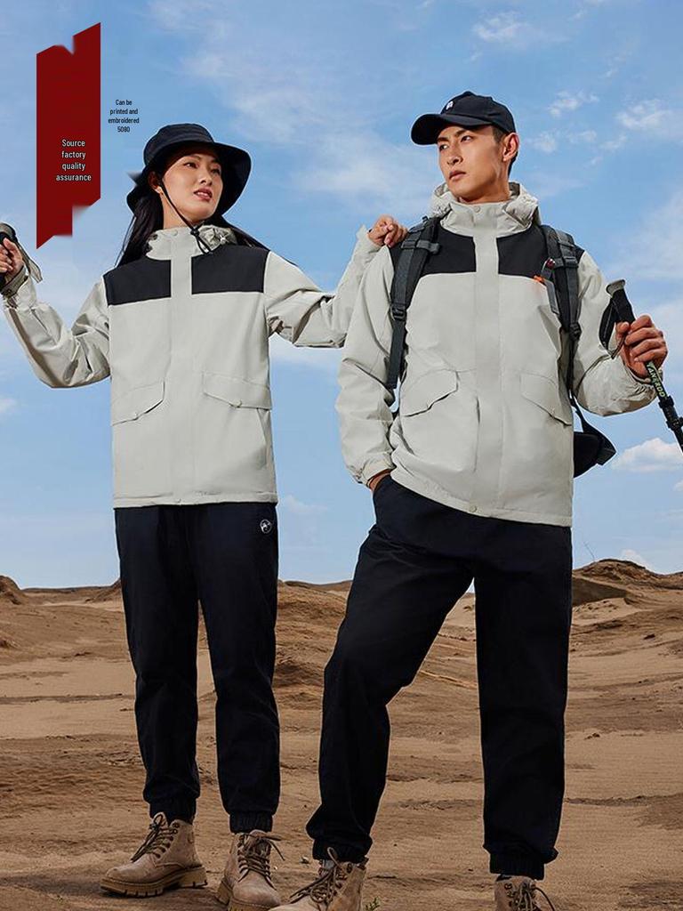 Unisex Winddichte & Waterdichte Softshell Jas met Custom Logo voor Werk, Reizen, Wandelen; Warm, Koudebestendig Buitenmateriaal