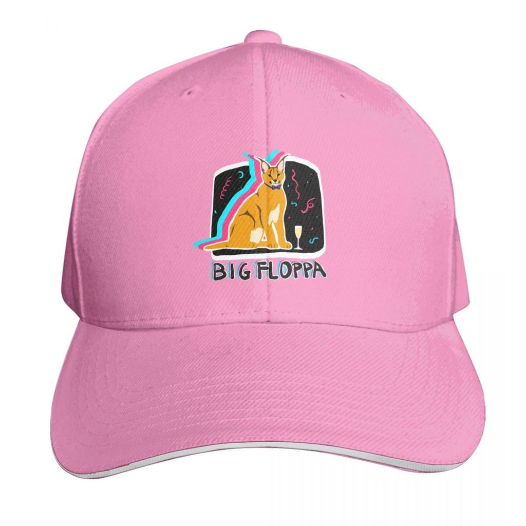 Big Floppa Baseball Cap Breathable Mesh Back Adjustable Buckle Closure Moisture Wicking Quick Dry