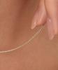 Helene Jewelry 925 Silver Round Chain Silver Necklace
