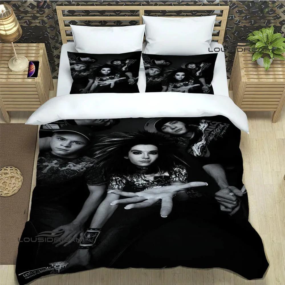 Tokio Hotel Band Printed Bedding Set Luxury Duvet Cover Comforter Exquisite Bed Supplies Birthday Gift
