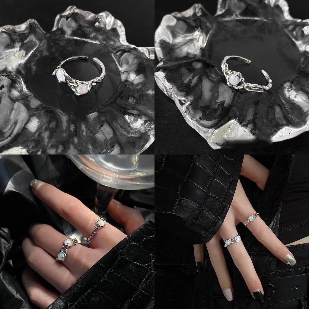 Unique Irregular Moonstone Ring For Women Modern And Sophisticated Adjustable Finger