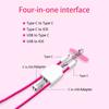Universal Phone Lanyard USB C Cable Crossbody Strap Wrist Band with Integrated Cable Suitable for Men Women Electronics