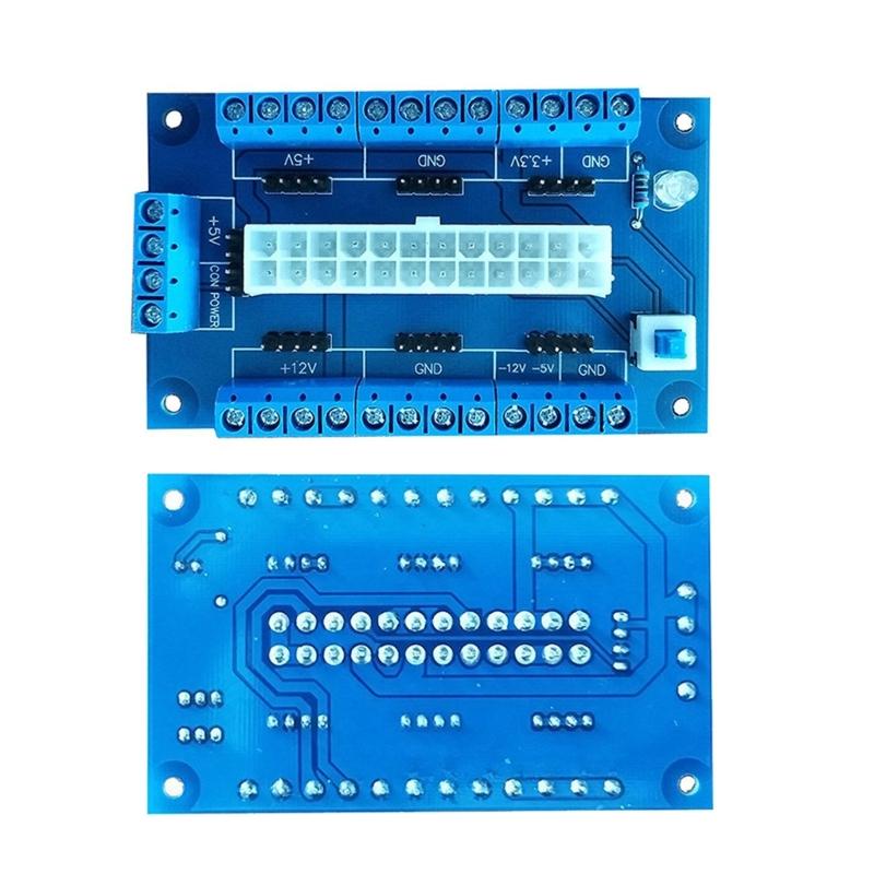 24/20pin Power Supply Breakouts Board Module Power Adapter Board Module Terminals Block Breakouts Module