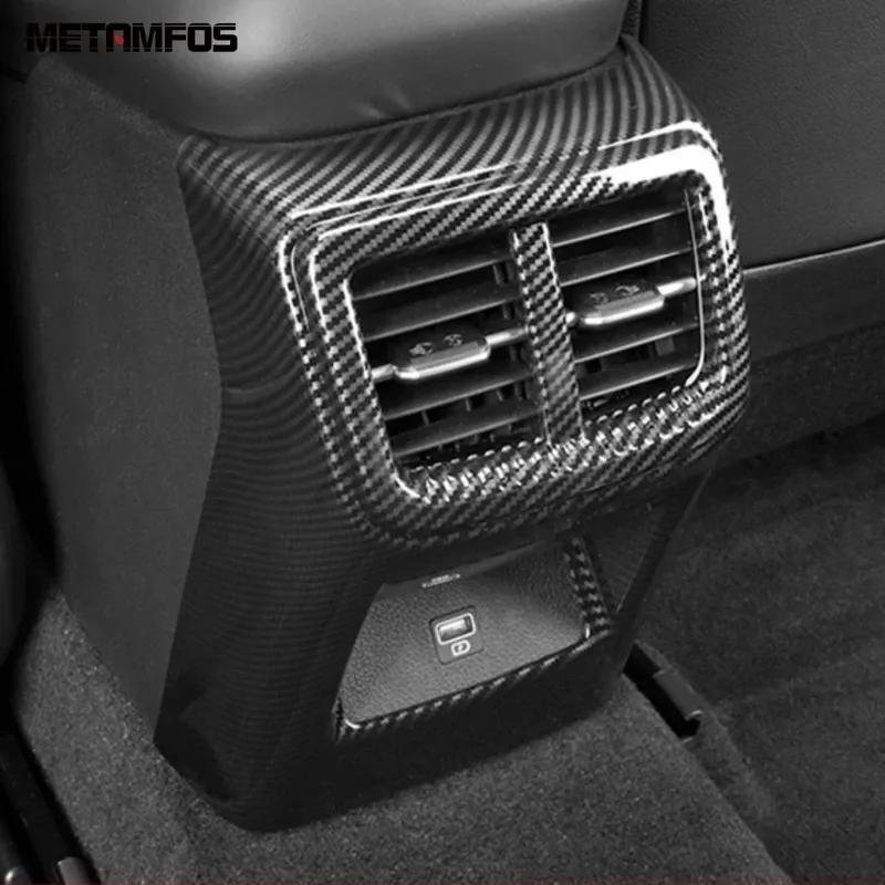 For Kia K5 Optima DL3 -2024 2025 Carbon Fiber Rear Seat Air Condition Vent Outlet Cover Trim Inner Accessories Car Styling
