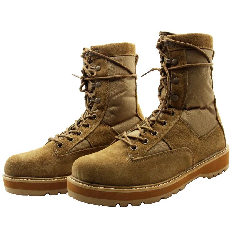 Modne brązowe buty wojskowe pustynne ze gumową podeszwą, zielone buty wojskowe US Army, taktyczne beżowe buty męskie na wyprzedaży buty wojskowe męskie