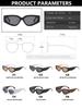 Punk Cat Eye Sunglasses for Women Brand Designer Square Frame Plastic New Fashion Retro Vintage Accessories Glasses