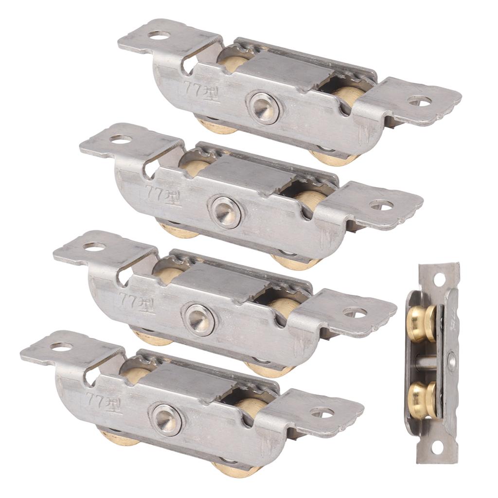 Schiebetür-Rollenbaugruppe 4 Stück Schiebetür-Radrolle Stabile Leistung Fensterzubehör Kugellager für Zuhause