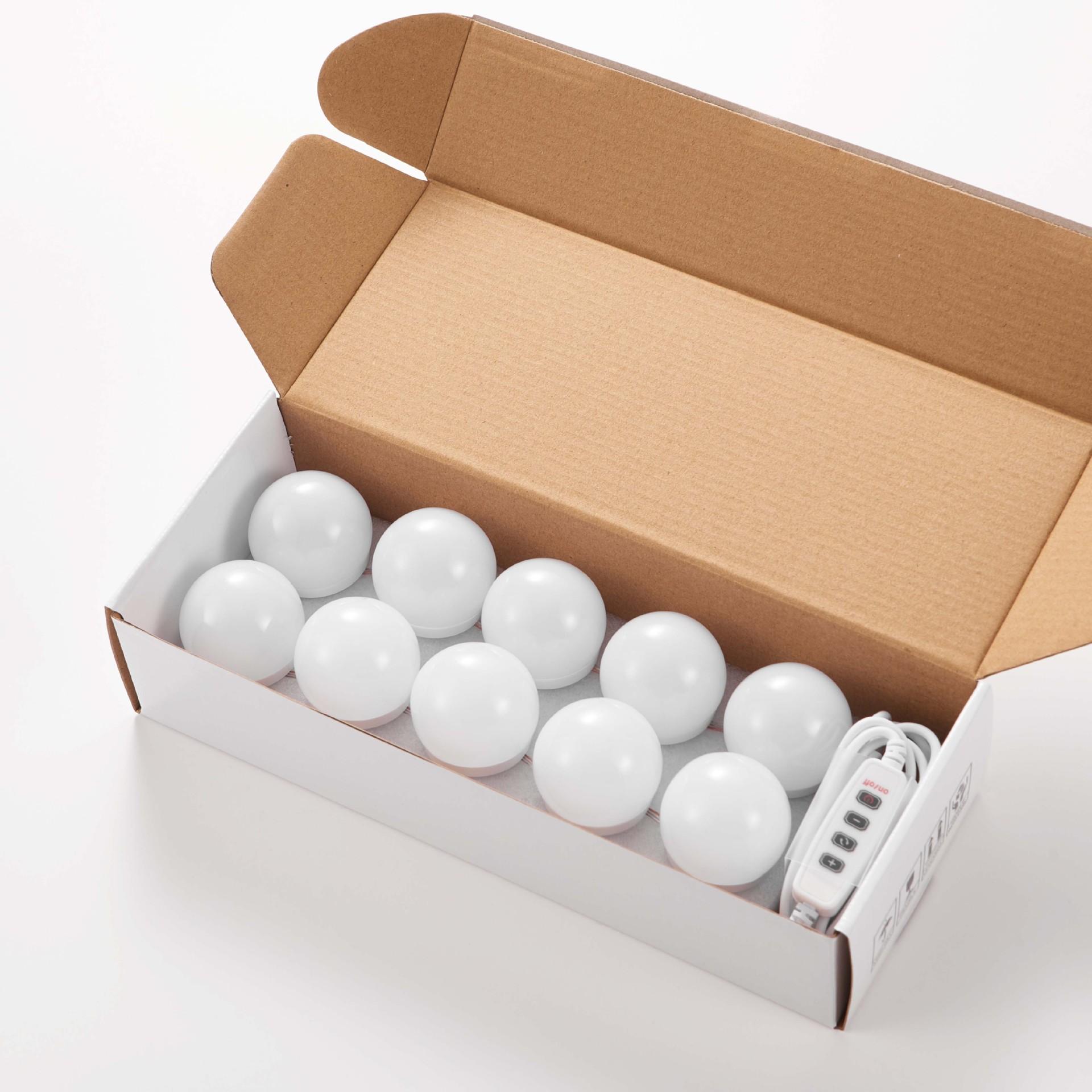 

USB-лампочки Зеркальные светильники с выключателем, регулируемая яркость для туалетного столика, лампа для украшения комнаты, туалетный столик для макияжа с зеркалом