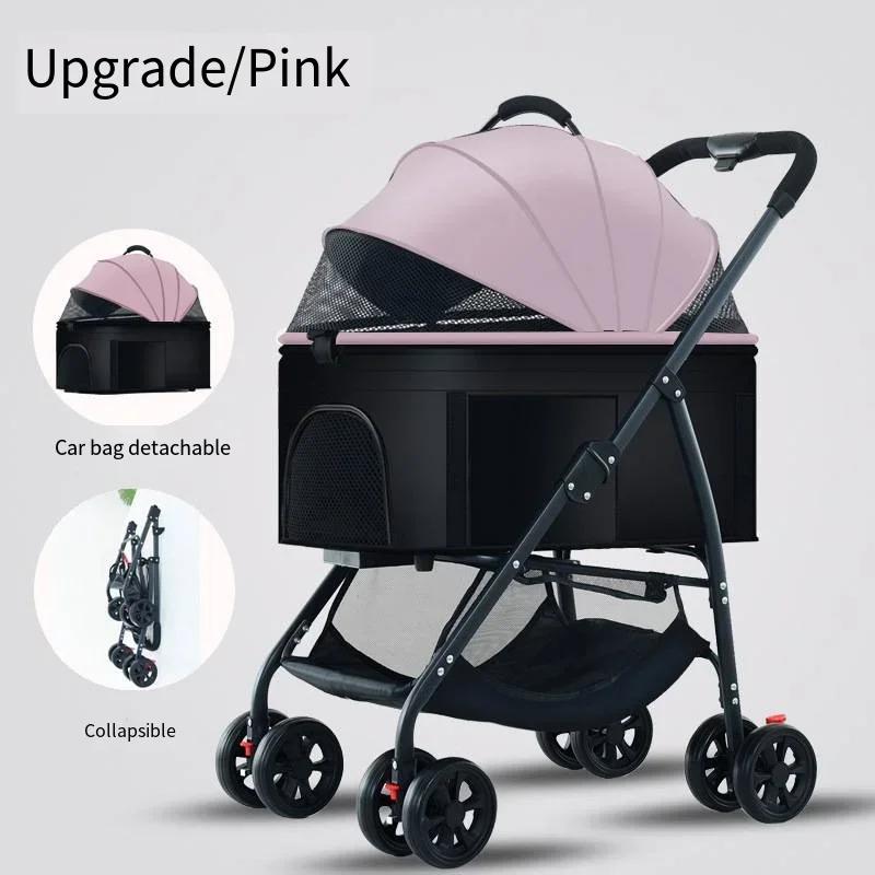 Pet Car Strollers Lightweight Foldable Specifically Designed for Walking Dogs Infants Medium-sized Small Dogs Cats Outdoor
