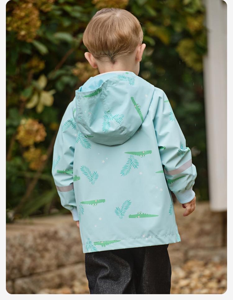David Bella Boys' Coat Spring New Children's Waterproof and Breathable Top Baby Windproof Coat