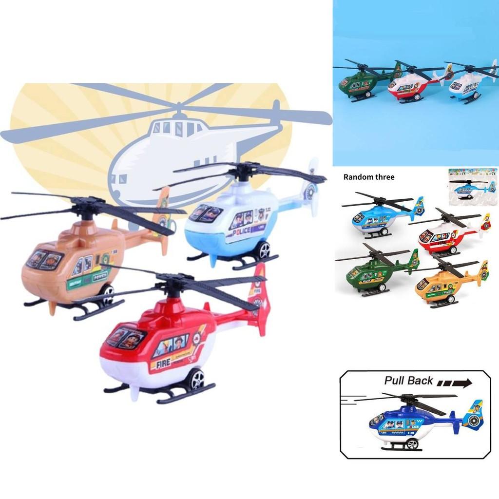 Vibrant Pvc Helicopter Toy For Kids With Back Propulsion And Cognitive Development