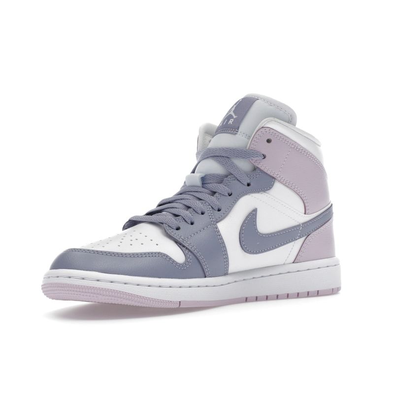 Air Jordan 1 Mid Indigo Haze Doll Women Sneakers Purple White BQ6472-510