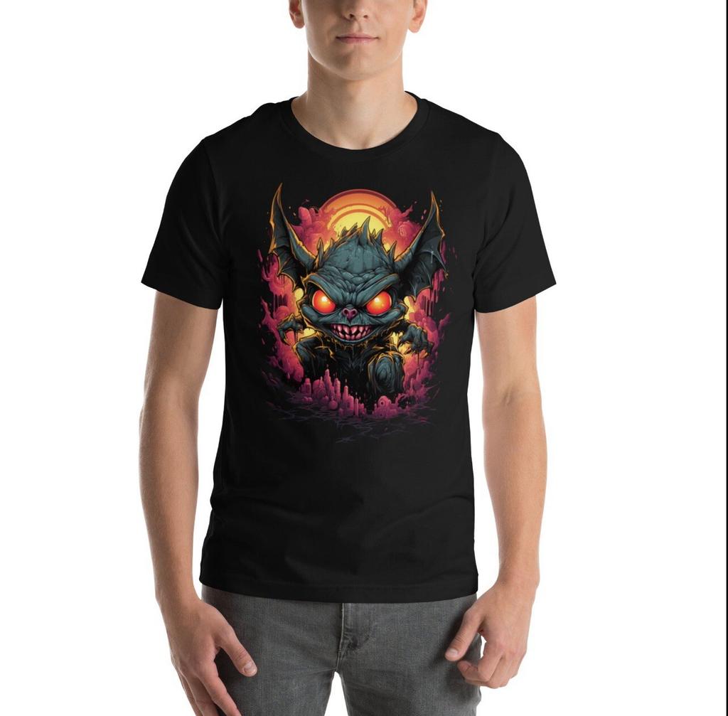 Bat Cartoon Style T-Shirt