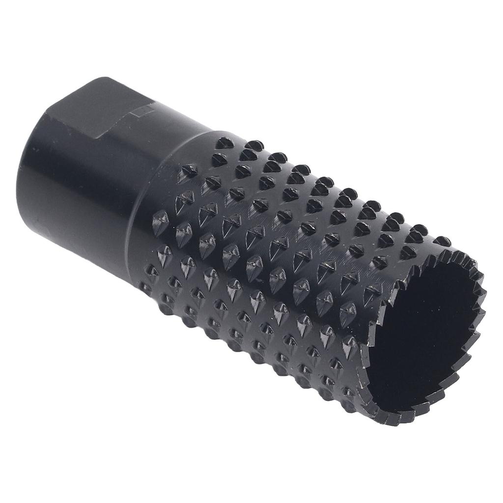 M10 Rotary Burr Rasp File Bit Black Polished Finish Wood Carving Hole Drill Bit for Angle Grinder