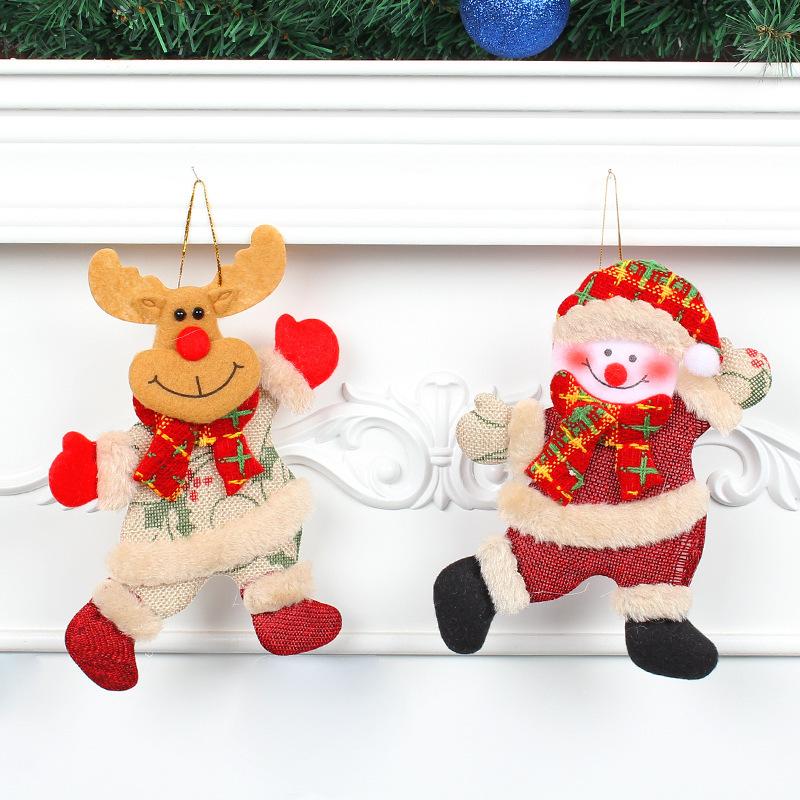 Christmas Dancing Old Man Snowman Doll Pendant Festive Christmas Tree Doll Decoration Pendant