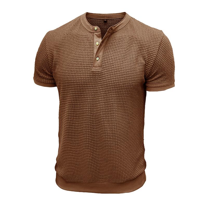 Camisetas Henley de manga corta para hombre, camisetas de verano con botones, camisetas básicas informales, camisetas lisas, camisetas suaves y cómodas, camisetas clásicas de corte deportivo para hombre