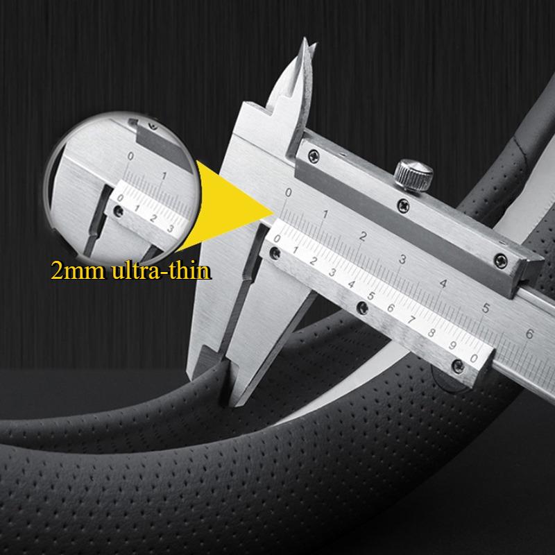 Ultra-thin Leather Anti Slip Breathable Car Steering Wheel Cover for Dongfeng Box Nammi 01 06 Aeolus Haohan Mage L7 2026 2026