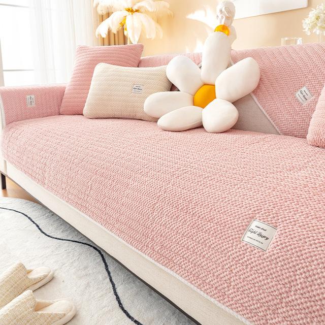 Вельветовая удобная дышащая диванная подушка силиконовая противоскользящая спиральная подшивка сиденья усиленная подушка для дивана Bordure 70x70cm 3609₽