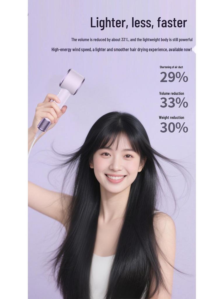 Top-Spec Bladeless Hair Dryer: High-Speed, Negative Ion, Quick Dry, Strong Airflow, Powerful Home Hair Care