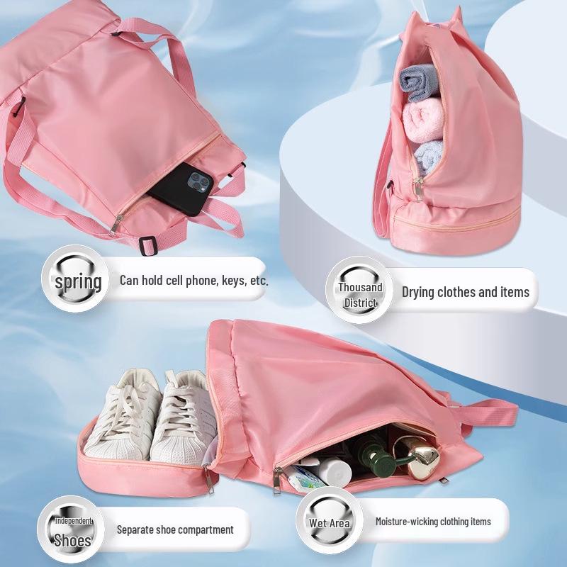 Waterproof Wet/Dry Separation Swimming Backpack for Travel and Fitness Storage