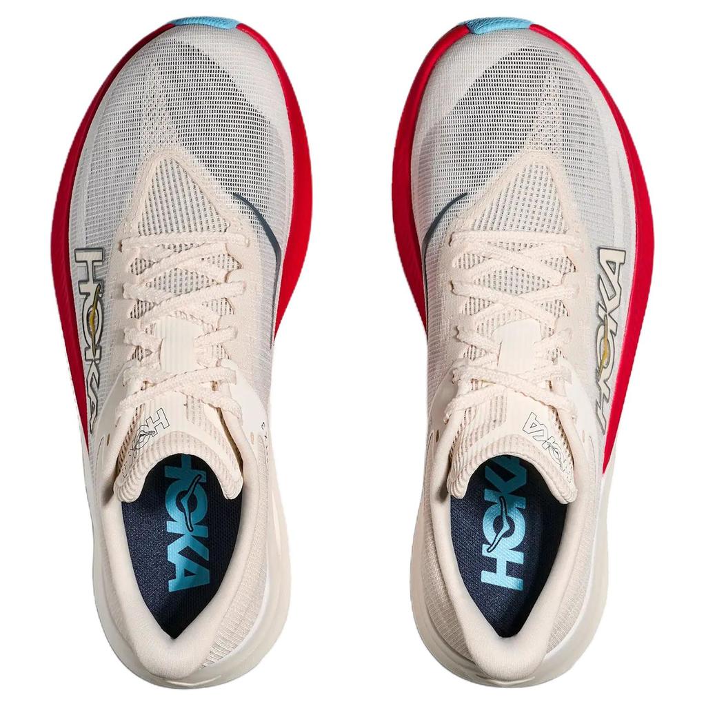 HOKA One One Rocket X 3 Breathable Running Shoes Unisex Ecru 1168724-ARFR