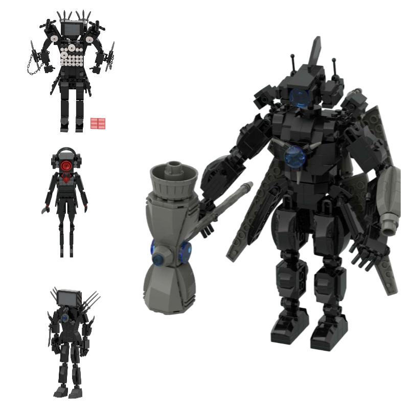 Toilet Skibidi Building Blocks Figure Plastic Toy Home Table Decoration Gift Boy