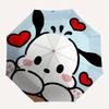 1pc Sanrio Heart Pochacco Automatic Opening and Closing Umbrella - Lightweight 3-Fold Design, Suitable for Fans, Travel, Daily Use - Official Product,
