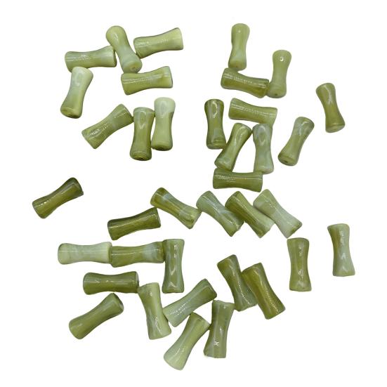 100Pcs Acrylic Bamboo Joint Beads Vintage Spacer Beads for DIY Jewelry Making Smooth Surface Unique Texture Beads for Bracelets Necklaces Earrings