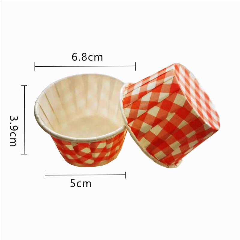 MDNG Red Grid Air Fryer & Oven Baking Paper Cups