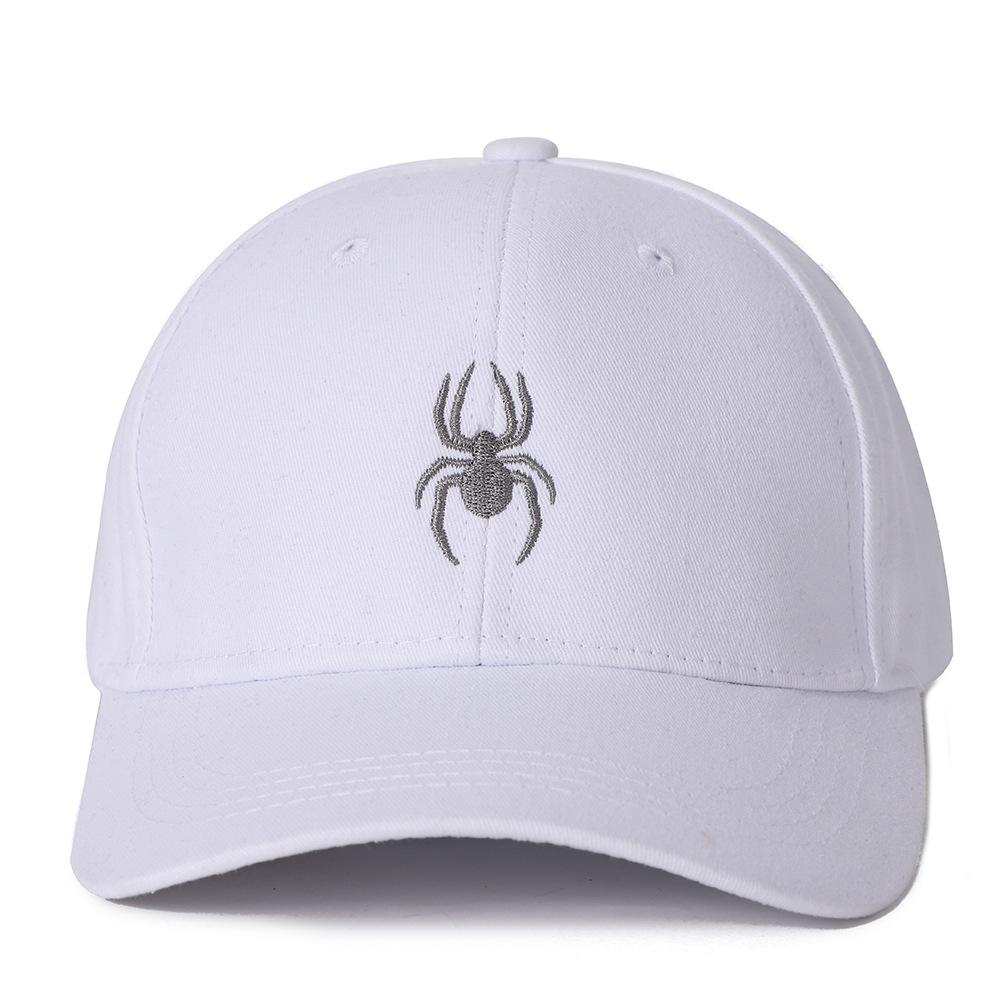 Spider Couple Baseball Cap Set Embroidered Black and White Casual Dad Hat Lightweight Adjustable Casual Golf Sun Hat Suitable Fo