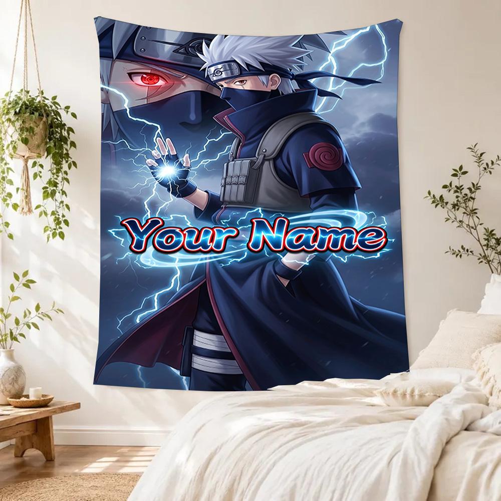 Naruto Character Custom Tapestry Customizable Wall Tapestry Vibrant Fade-Resistant Print Perfect for Gift Wrapping Multi-purpose for All Occasions