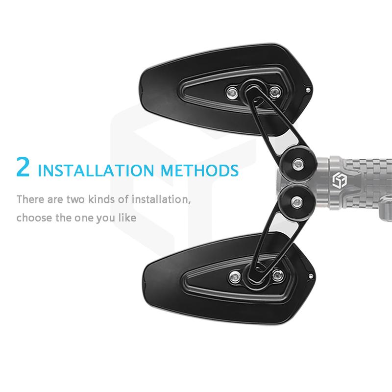 Motorcycle Side Bar End Handlebar Mirror For Husqvarna Svartpilen Vitpilen 401 250 CNC Moto Accessories
