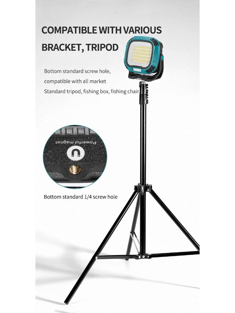Portable LED Spotlight Lantern Strong Light Flashlight Outdoor Camping Fishing Emergency Rechargeable Magnetic Work Lamp W892