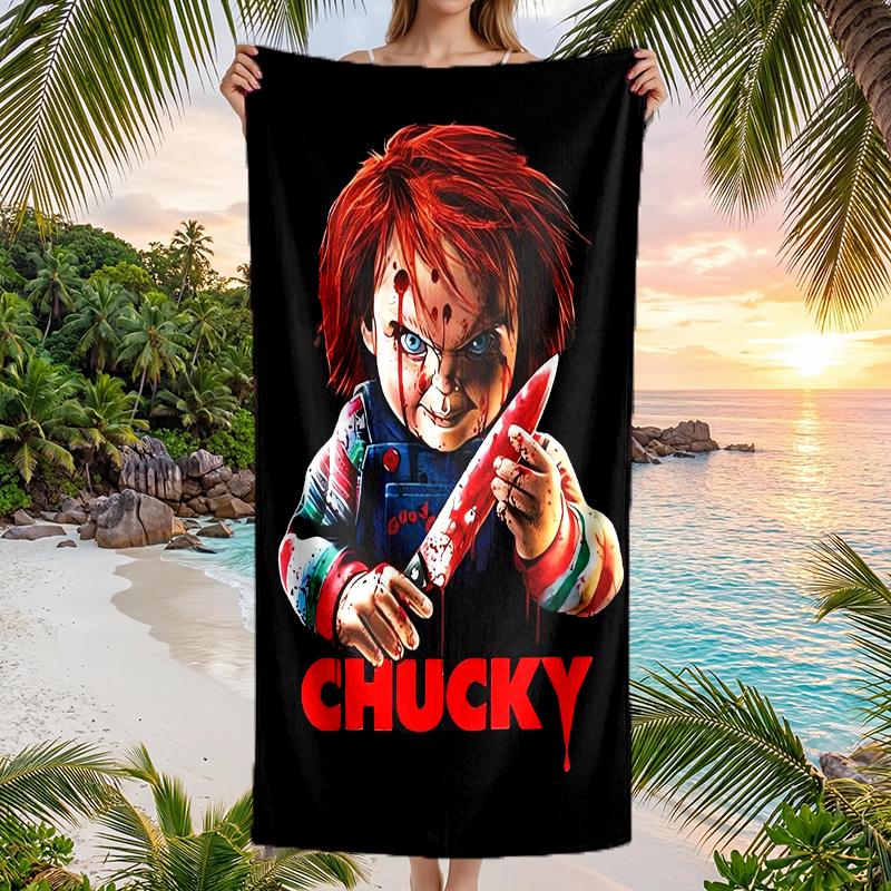 Chucky Fashion Beach Towel: Ideal for Summer Adventures Soft, Absorbent and Quick Drying Suitable for Swimming and Bathing